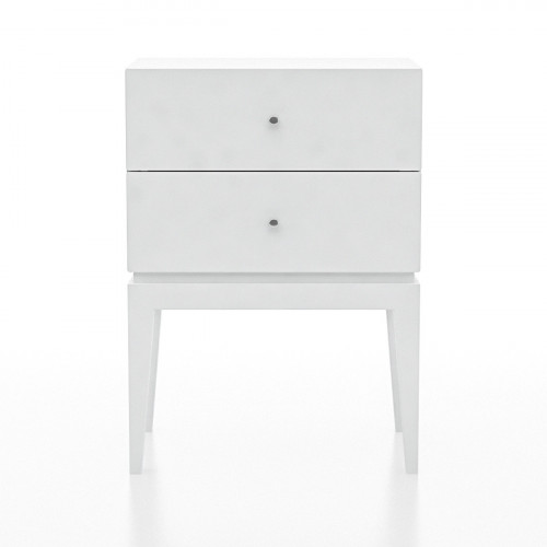 тумбочка белая с двумя ящиками low static в Нижневартовске