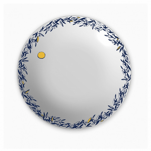 яблоня, тарелка (с золотым яблоком, синяя кайма) в Нижневартовске