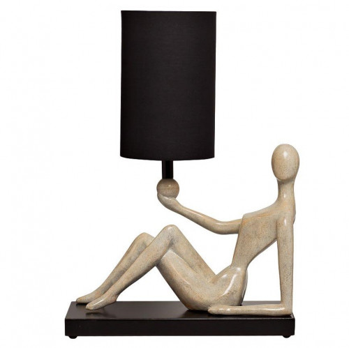 лампа настольная плафон черный 46х25х66см 220в в Нижневартовске