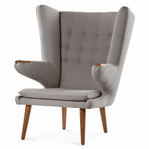 кресло papa bear светло-серое в Нижневартовске