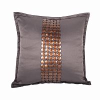 декоративная подушка handwork exclusive квадратная темно-серая в Нижневартовске