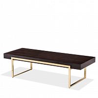 стол coffee lake коричневый, золотой в Нижневартовске