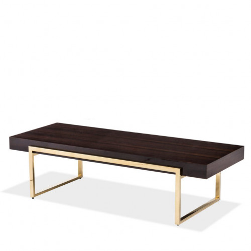 стол coffee lake коричневый, золотой в Нижневартовске