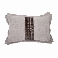 декоративная подушка handwork exclusive прямоугольная светло-серая в Нижневартовске