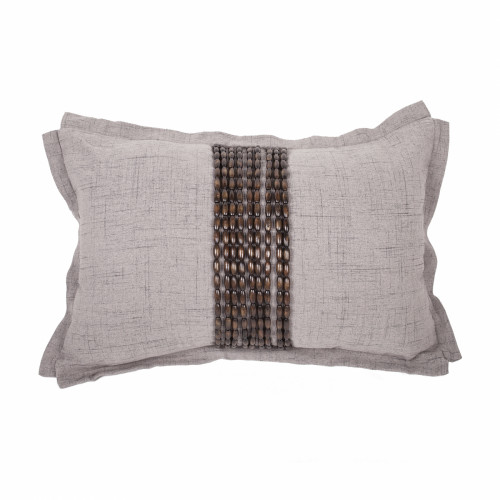 декоративная подушка handwork exclusive прямоугольная светло-серая в Нижневартовске