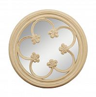 зеркало круглое в бежевой раме с декором violetta в Нижневартовске