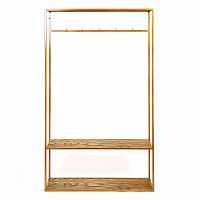 вешалка в прихожую hallra 2 gold темный дуб в Нижневартовске