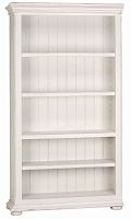 левый книжный шкаф для библиотеки открытый «нордик» белый в Нижневартовске