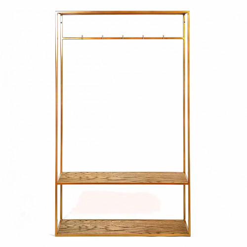 вешалка в прихожую hallra 2 gold темный дуб в Нижневартовске