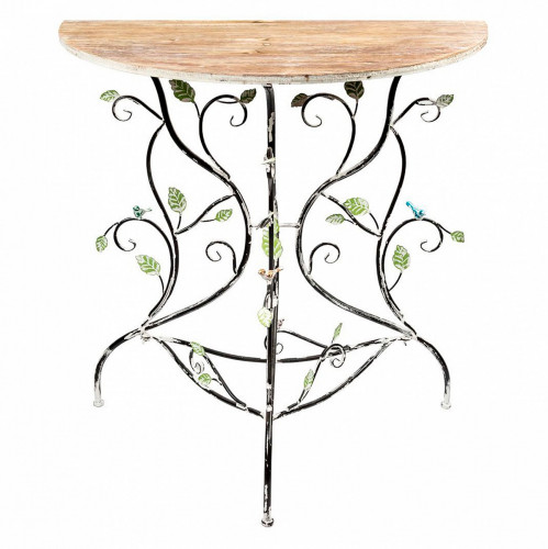 консоль «сенсо» металл светло-коричневая столешница в Нижневартовске