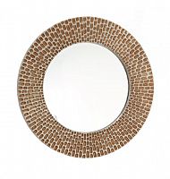 зеркало круглое большое золотое с пятнистым декором ronda от rvastley в Нижневартовске