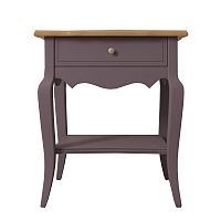 прикроватная тумба leontina lavanda с одним ящиком лавандовая в Нижневартовске