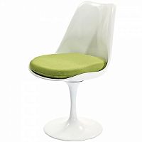 стул eero saarinen style tulip chair зеленая подушка в Нижневартовске