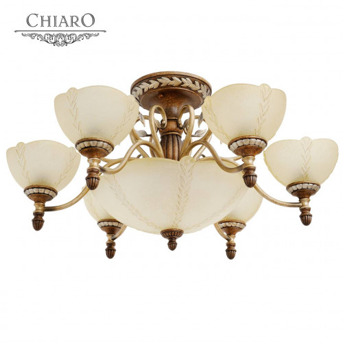 потолочная люстра chiaro версаче 254012909 бежевая в Нижневартовске