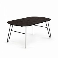 стол норфорт раздвижной 140(220)х90 см черный от la forma (ex julia grup) в Нижневартовске