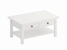 стол журнальный reina с выдвижными ящиками белый белый в Нижневартовске