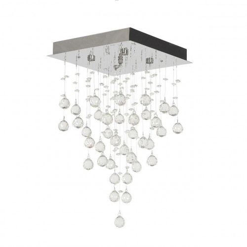 каскадная люстра lucia tucci grappolo 1800.4 silver в Нижневартовске