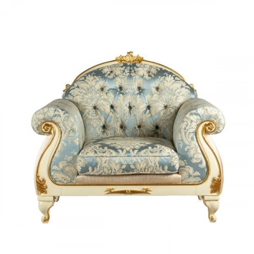 кресло stradivari светло-голубое, бежевое в Нижневартовске