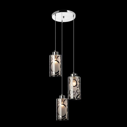 подвесная люстра eurosvet 50000/3 хром в Нижневартовске