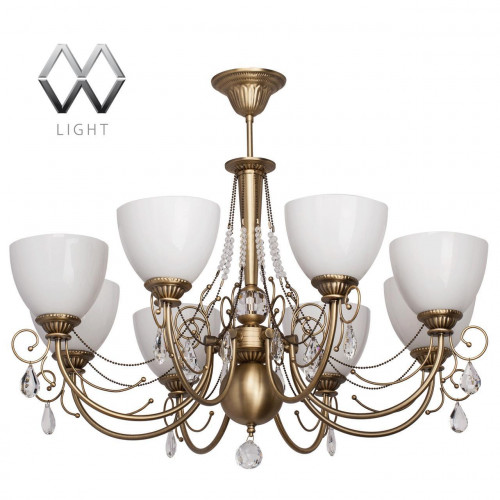 подвесная люстра mw-light фелиция 347016608 белая в Нижневартовске