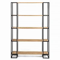 стеллаж smolling 5 black темный дуб в Нижневартовске