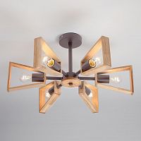 потолочная люстра eurosvet klark 70056/6 кофе в Нижневартовске