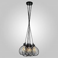 подвесная люстра eurosvet moll 50059/6 черный в Нижневартовске