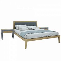 кровать двуспальная деревянная 180х200 светло-коричневая fly new в Нижневартовске