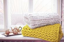 плед нежность жёлтый большой в Нижневартовске