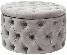 kare design пуф desire, коллекция "желание" 73*46*73, бархат, полиуретан, сосна, серый в Нижневартовске