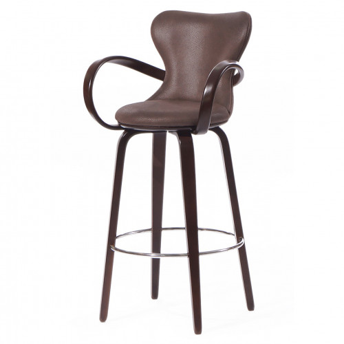 стул барный apriori s коричневый с ножками венге в Нижневартовске