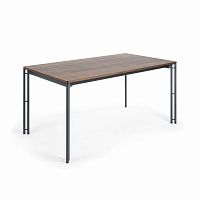 стол mahon 160(220)x90 графит, шпон ореха от la forma (ex julia grup) в Нижневартовске