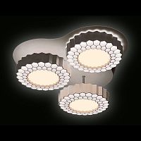 потолочная светодиодная люстра ambrella light orbital high-tech fh12/3 wh 96w d500 в Нижневартовске