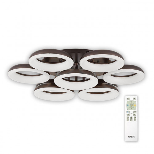 потолочная светодиодная люстра citilux паркер кофе cl225195r в Нижневартовске