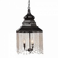 люстра подвесная черная с хрустальными подвесками chandelier в Нижневартовске
