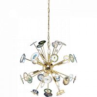 подвесная люстра chips золото, мультиколор агат в Нижневартовске