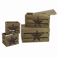 набор ящиков, 4 шт. коричневого цвета в Нижневартовске