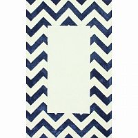 ковер zig zag синий с квадратом 240х330 в Нижневартовске