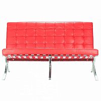 диван barcelona 2 прямой красный в Нижневартовске