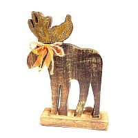 украшение новогоднее деревянное олень reindeer, 29х19х6 см в Нижневартовске