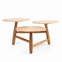 стол кофейный tripod высота 40 светло-коричневый в Нижневартовске