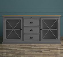 комод palermo с дверками серый в Нижневартовске