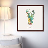 картина: олень, геометрическая красота, 2016г в Нижневартовске