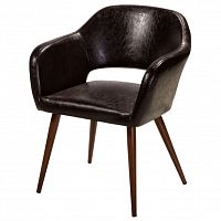кресло oscar dark brown коричневое в Нижневартовске