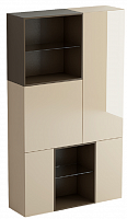 шкаф diamond 14 полок ясень, дуб шато бежевый, коричневый в Нижневартовске