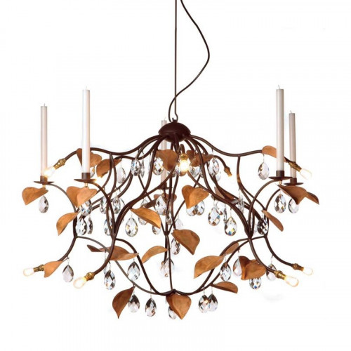 люстра jahreszeiten от delight collection прозрачная/бронзовая в Нижневартовске