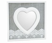 зеркало настенное белое в виде сердца love в Нижневартовске