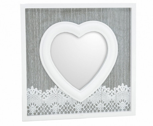 зеркало настенное белое в виде сердца love в Нижневартовске