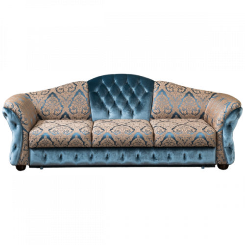 диван bellissimo прямой голубой с бежевым в Нижневартовске