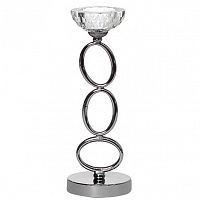 подсвечник серебрянный со стеклянной чашей, 31 см в Нижневартовске
